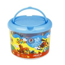 خمیربازی 10 رنگ سطلی آریا